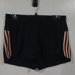 Adidas Womens Climalite Black Pink Athletic Running Shorts Size Large